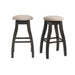 Stone 30" Swivel Backless Bar Stool Set of 2 - Vida Furniture (Laredo,TX)