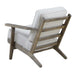 Metro Accent Chair in Taupe w/ Antique Legs - Vida Furniture (Laredo,TX)