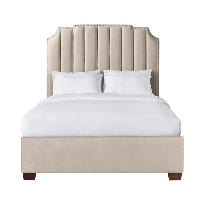 Harper Queen Upholstered Bed - Vida Furniture (Laredo,TX)