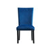 Francesca Blue Velvet Side Chair Set of 2 - Vida Furniture (Laredo,TX)
