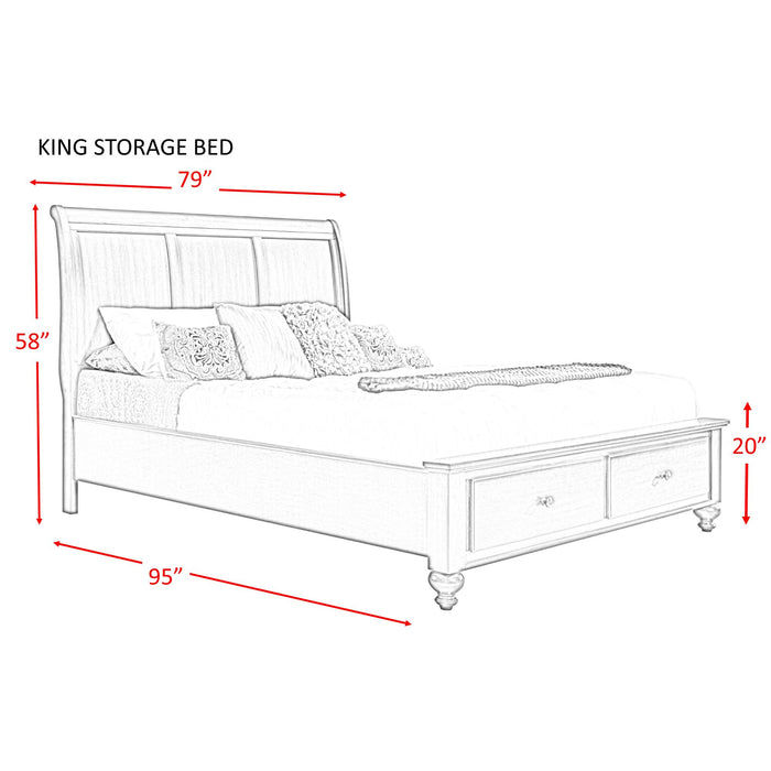 Chatham King Storage Bed - Vida Furniture (Laredo,TX)