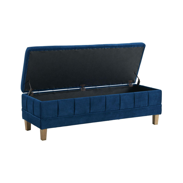 Crosby Tufted Storage Ottoman - Vida Furniture (Laredo,TX)