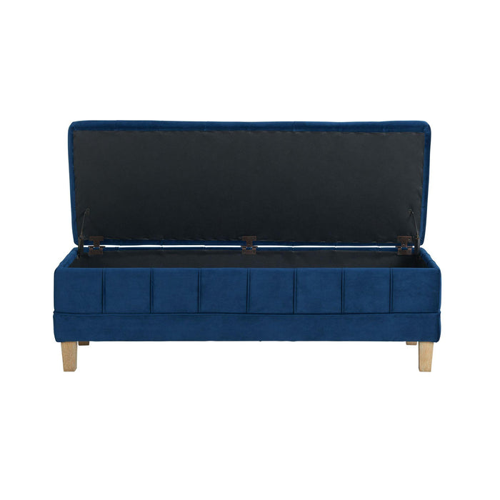 Crosby Tufted Storage Ottoman - Vida Furniture (Laredo,TX)