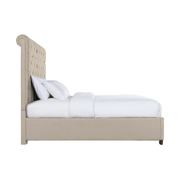 Waldorf Queen Upholstered Bed - Vida Furniture (Laredo,TX)
