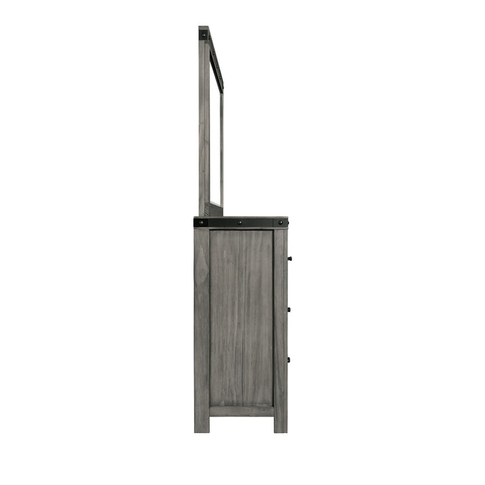 Wade 7-Drawer Dresser & Mirror Set - Vida Furniture (Laredo,TX)