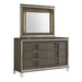 Twenty Nine 6-Drawer Dresser w/ Mood Lighting Mirror - Vida Furniture (Laredo,TX)