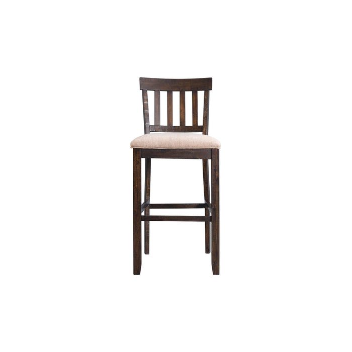 Stone 30" Slat Back Bar Stool Set of 2 - Vida Furniture (Laredo,TX)
