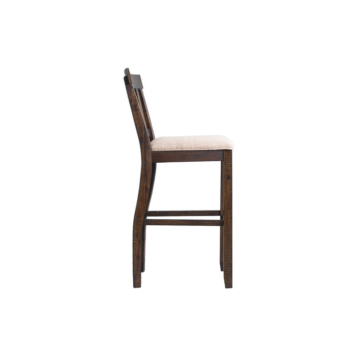 Stone 30" Slat Back Bar Stool Set of 2 - Vida Furniture (Laredo,TX)