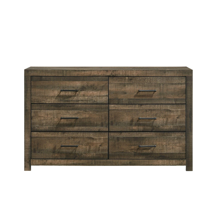 Bailey 6-Drawer Dresser - Vida Furniture (Laredo,TX)