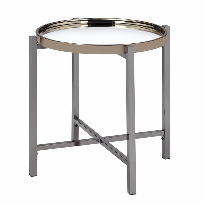 Edith Round End Table - Vida Furniture (Laredo,TX)