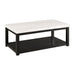 Marcello White Marble Rectangle Coffee Table - Vida Furniture (Laredo,TX)