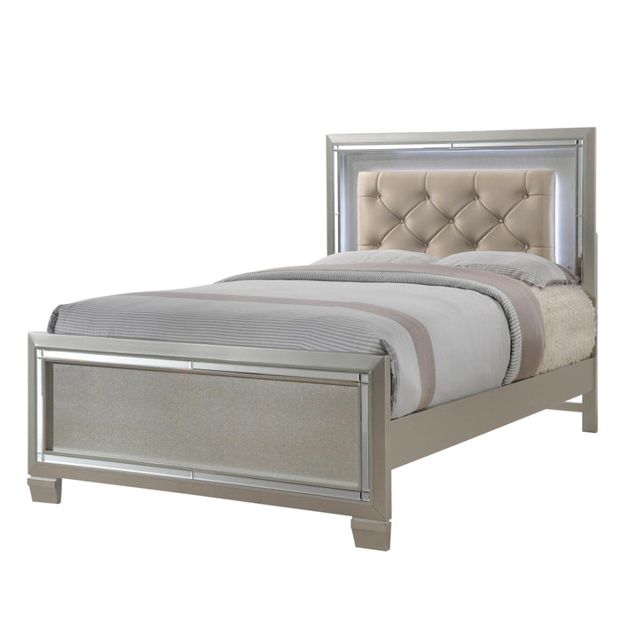Platinum Youth Full Platform Bed - Vida Furniture (Laredo,TX)