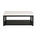 Marcello White Marble Rectangle Coffee Table - Vida Furniture (Laredo,TX)