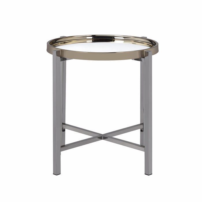 Edith Round End Table - Vida Furniture (Laredo,TX)