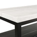Marcello White Marble Rectangle Coffee Table - Vida Furniture (Laredo,TX)