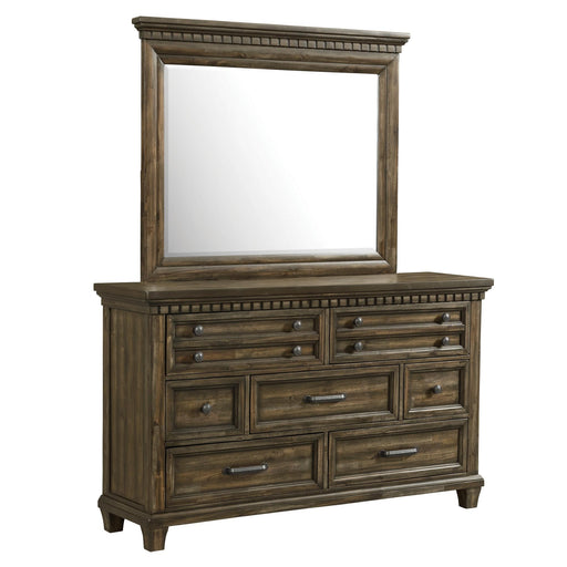 McCabe 7-Drawer Dresser with Mirror Set - Vida Furniture (Laredo,TX)