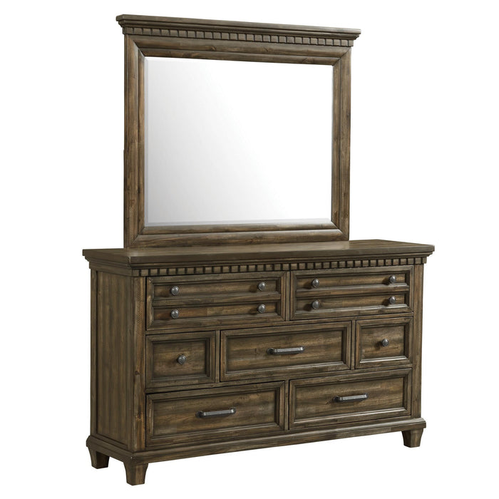 McCabe 7-Drawer Dresser with Mirror Set - Vida Furniture (Laredo,TX)