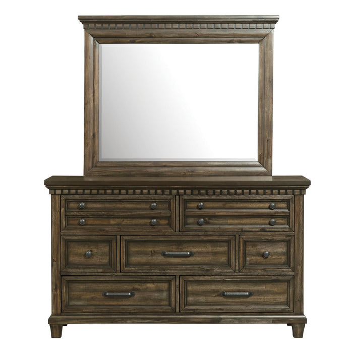 McCabe 7-Drawer Dresser with Mirror Set - Vida Furniture (Laredo,TX)