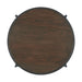 Vienna Round End Table with Wooden Top - Vida Furniture (Laredo,TX)