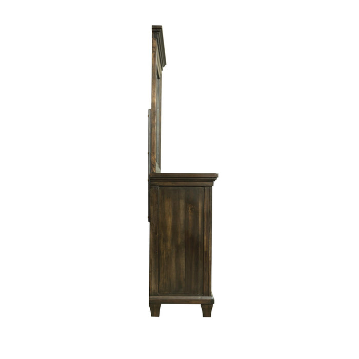McCabe 7-Drawer Dresser with Mirror Set - Vida Furniture (Laredo,TX)