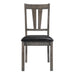 Nathan Fan Back Chair w. PU Seat of 2 - Vida Furniture (Laredo,TX)
