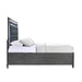 Titanium Queen Tufted Upholstered Storage Bed - Vida Furniture (Laredo,TX)