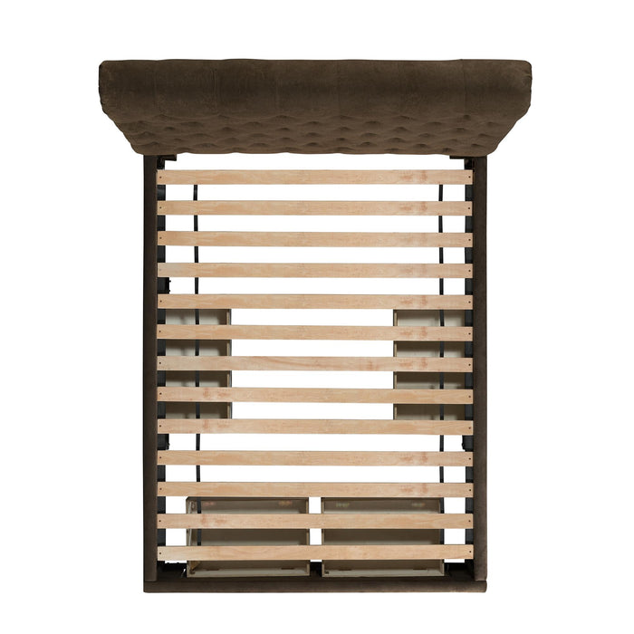 Waldorf Queen Upholstered Storage Bed - Vida Furniture (Laredo,TX)