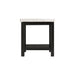 Marcello White Marble Square End Table - Vida Furniture (Laredo,TX)
