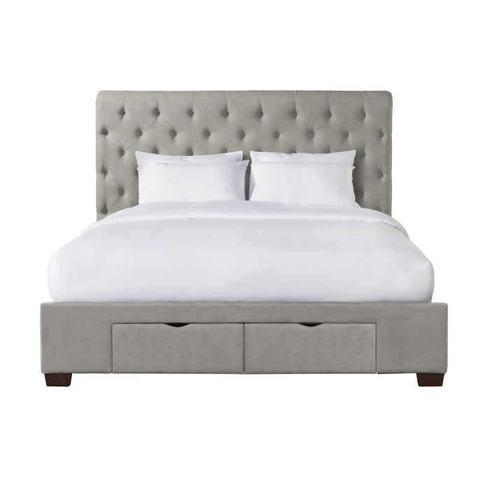 Waldorf King Upholstered Storage Bed - Vida Furniture (Laredo,TX)