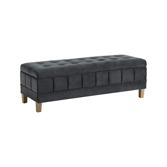 Crosby Tufted Storage Ottoman - Vida Furniture (Laredo,TX)