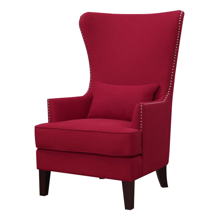Kori Accent Chair in Berry - Vida Furniture (Laredo,TX)