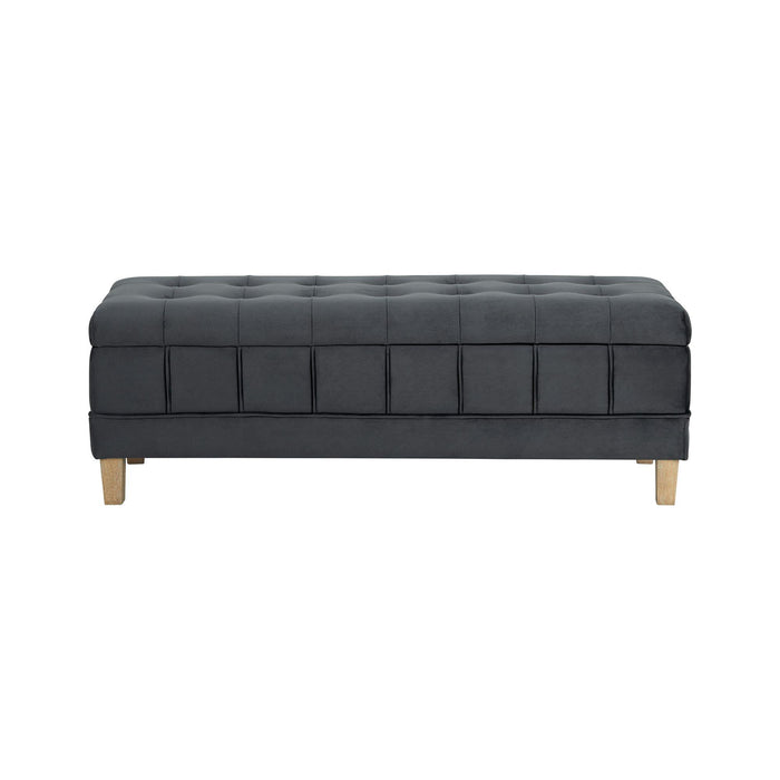 Crosby Tufted Storage Ottoman - Vida Furniture (Laredo,TX)