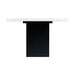 Valentino White Marble Standard Height Dining Table - Vida Furniture (Laredo,TX)