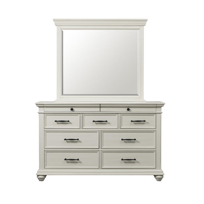 Slater 9-Drawer Dresser with Mirror - Vida Furniture (Laredo,TX)