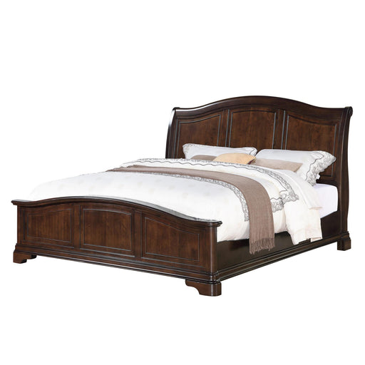 Cameron Cherry King Panel Bed - Vida Furniture (Laredo,TX)