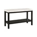 Marcello White Marble Rectangle Sofa Table - Vida Furniture (Laredo,TX)