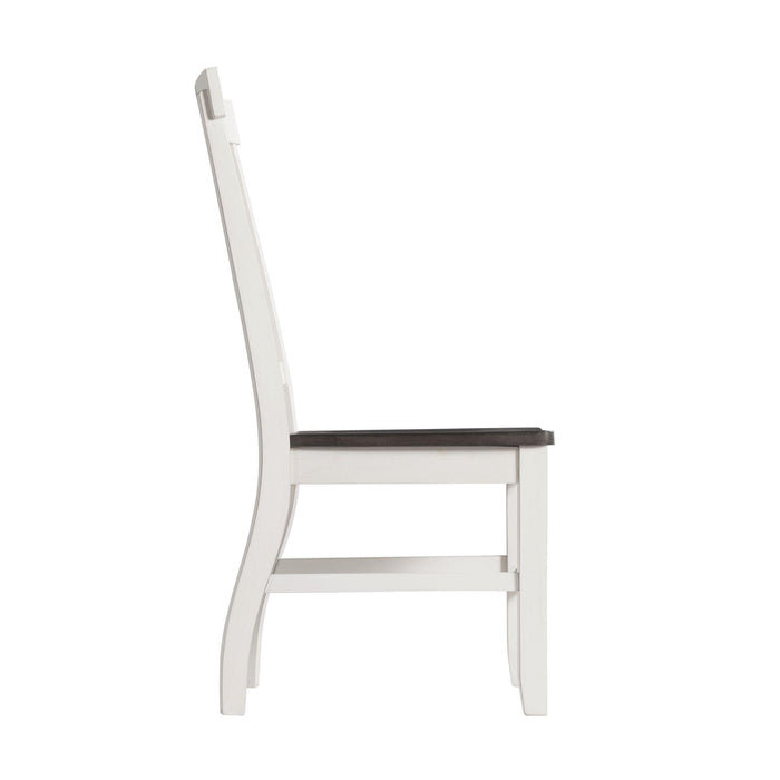Kayla Two Tone Side Chair Set of 2 - Vida Furniture (Laredo,TX)