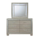 Platinum Youth Dresser & Mirror w/ LED Light Set - Vida Furniture (Laredo,TX)