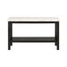 Marcello White Marble Rectangle Sofa Table - Vida Furniture (Laredo,TX)