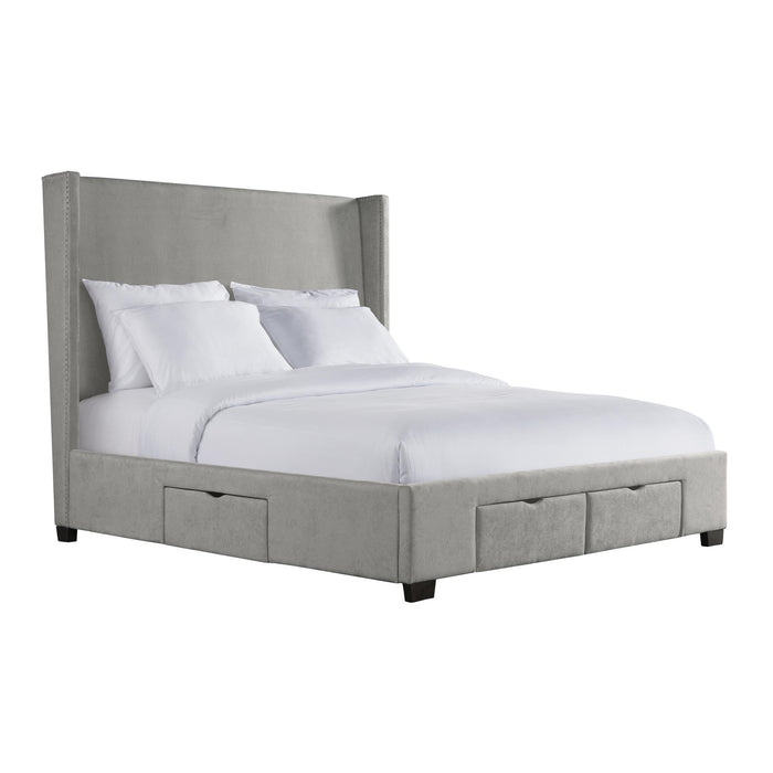 Magnolia King Upholstered Storage Bed - Vida Furniture (Laredo,TX)