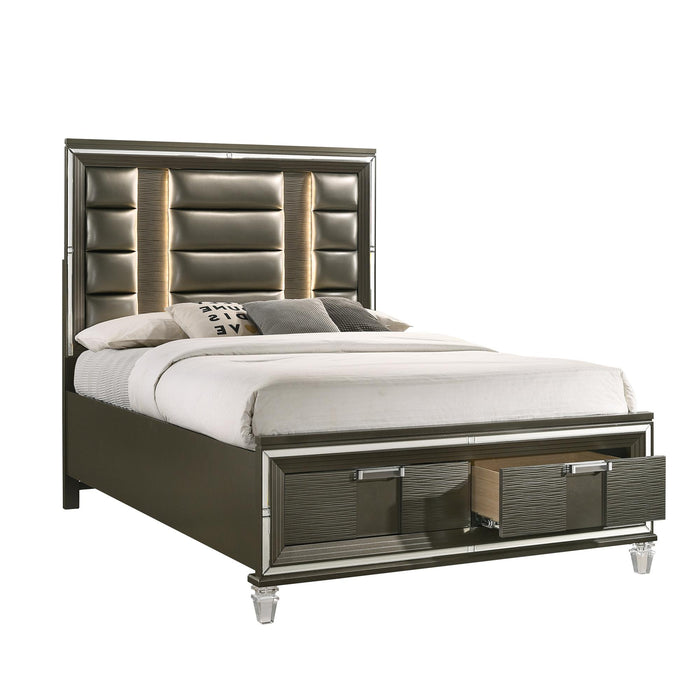 Twenty Nine 2-Drawer Queen Storage Bed - Vida Furniture (Laredo,TX)