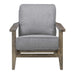 Metro Accent Chair in Slate w/ Antique Legs - Vida Furniture (Laredo,TX)