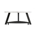 Trinity White Marble Top Coffee Table - Vida Furniture (Laredo,TX)