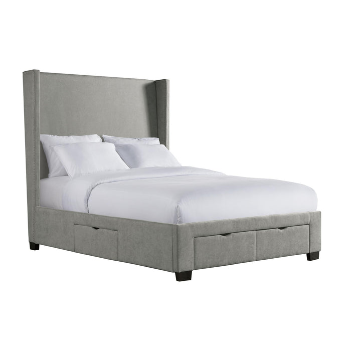 Magnolia Queen Upholstered Storage Bed - Vida Furniture (Laredo,TX)