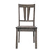 Nathan Fan Back Chair w. Wooden Seat of 2 - Vida Furniture (Laredo,TX)