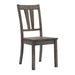 Nathan Fan Back Chair w. Wooden Seat of 2 - Vida Furniture (Laredo,TX)