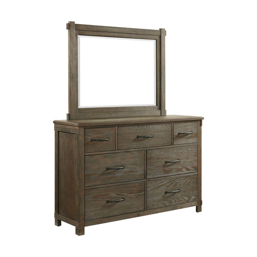 Scott 7-Drawer Dresser with Mirror Set - Vida Furniture (Laredo,TX)