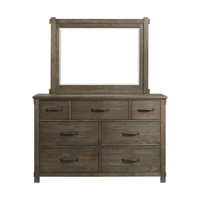 Scott 7-Drawer Dresser with Mirror Set - Vida Furniture (Laredo,TX)