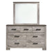 Millers Cove 6-Drawer Dresser with Mirror - Vida Furniture (Laredo,TX)