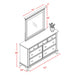 Canton Cherry Dresser & Mirror Set - Vida Furniture (Laredo,TX)